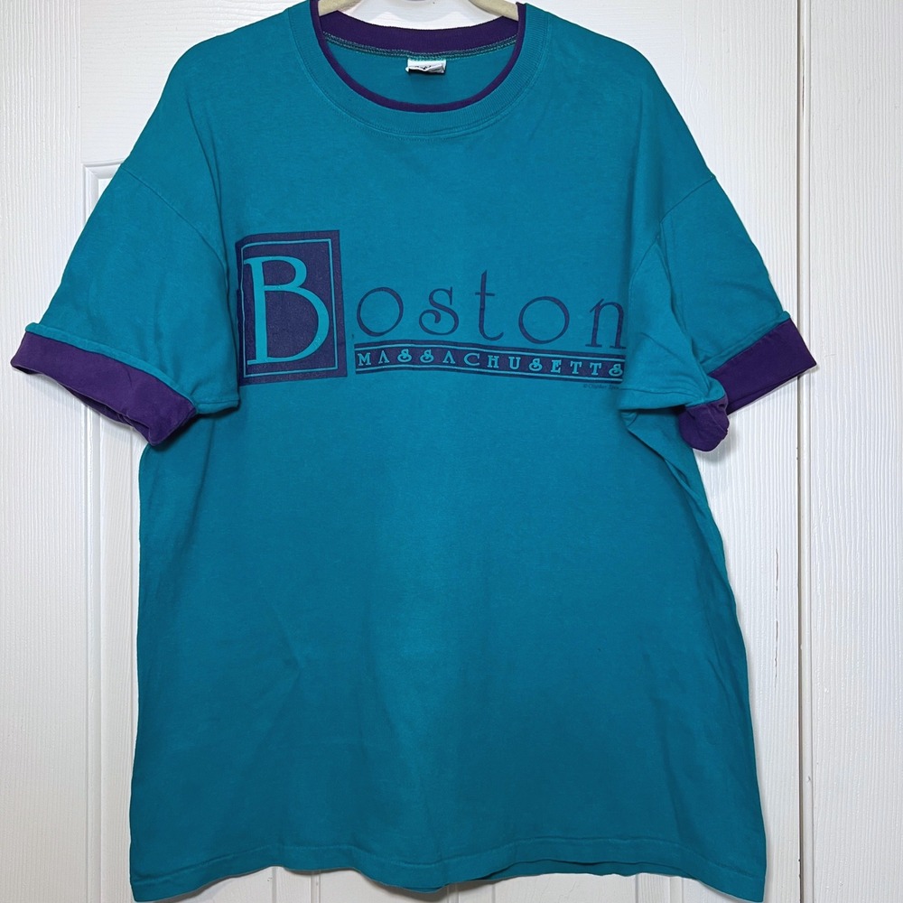 Vintage Gopher Brand Boston Massachusetts Tourist T-Shirt XL Made in USA